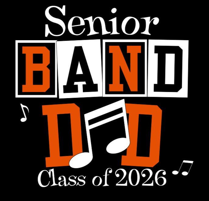 Senior Band Dad Black Hoodie