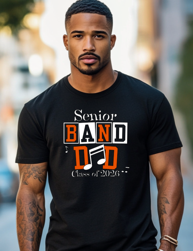 Senior Band Dad Black Shirt
