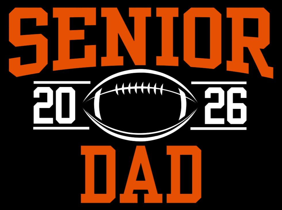 Senior Football Dad Black Shirt