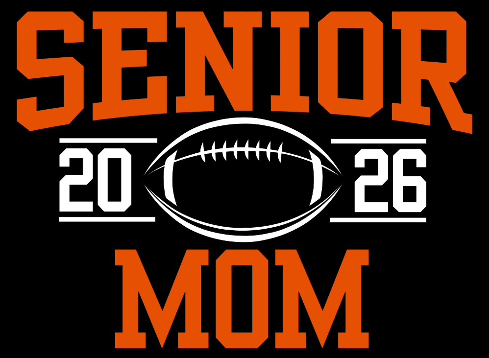Senior Football Mom Black Hoodie