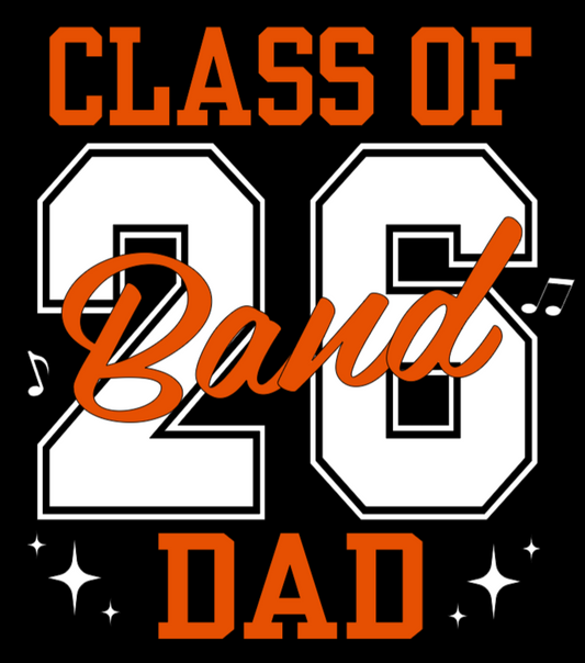 Class 26 Band Dad Black Hoodie