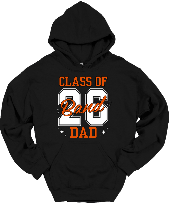 Class 26 Band Dad Black Hoodie