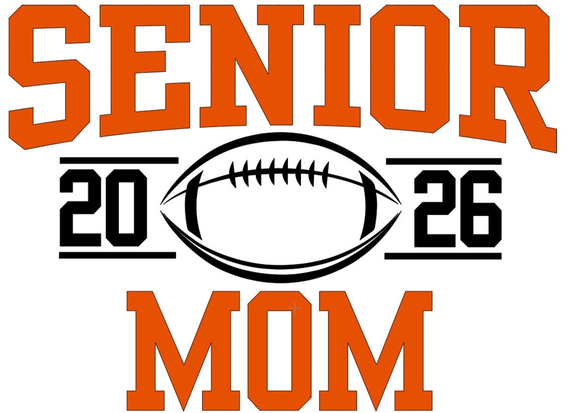 Senior Football Mom White Hoodie