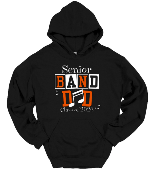 Senior Band Dad Black Hoodie