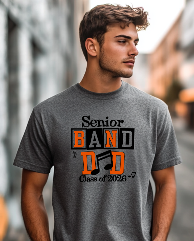Senior Dad Gray-Black Shirt