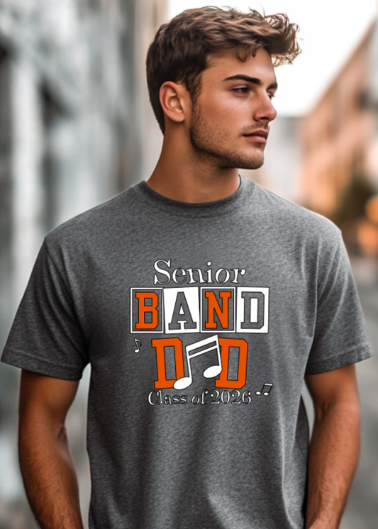 Senior Dad Gray-White Shirt