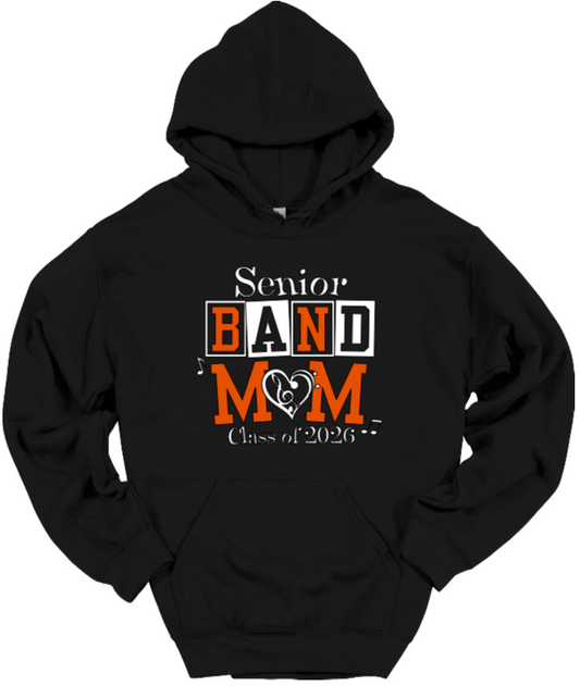 Senior Band Mom Black Hoodie