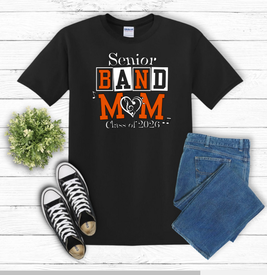 Senior Band Mom Black Shirt