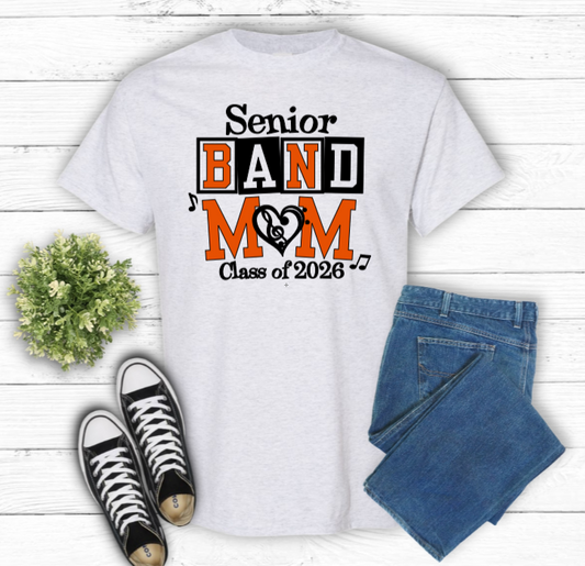 Senior Band Mom White Shirt