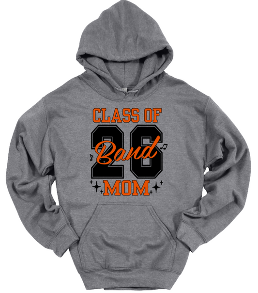 Class 26 Band Mom Gray-Black Hoodie