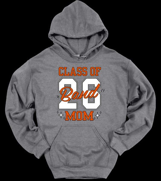 Class 26 Band Mom Gray-White Hoodie