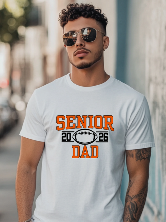 Senior Football Dad White Shirt